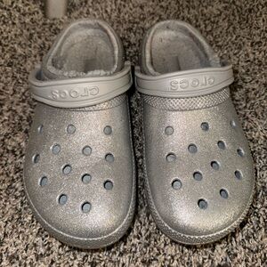 Silver lined crocs